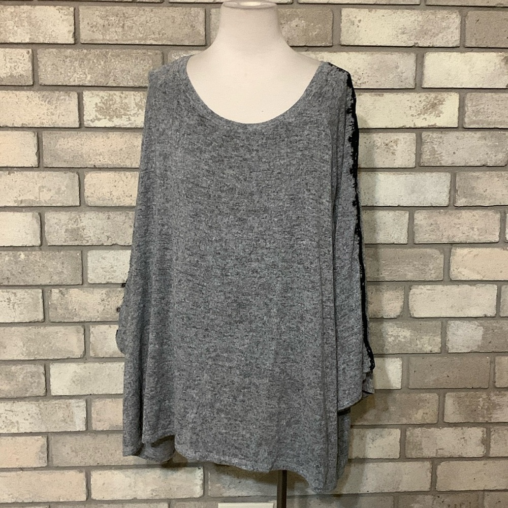 Lane Bryant Gray Knit Top
